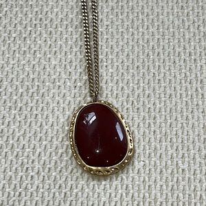 Amber colored necklace